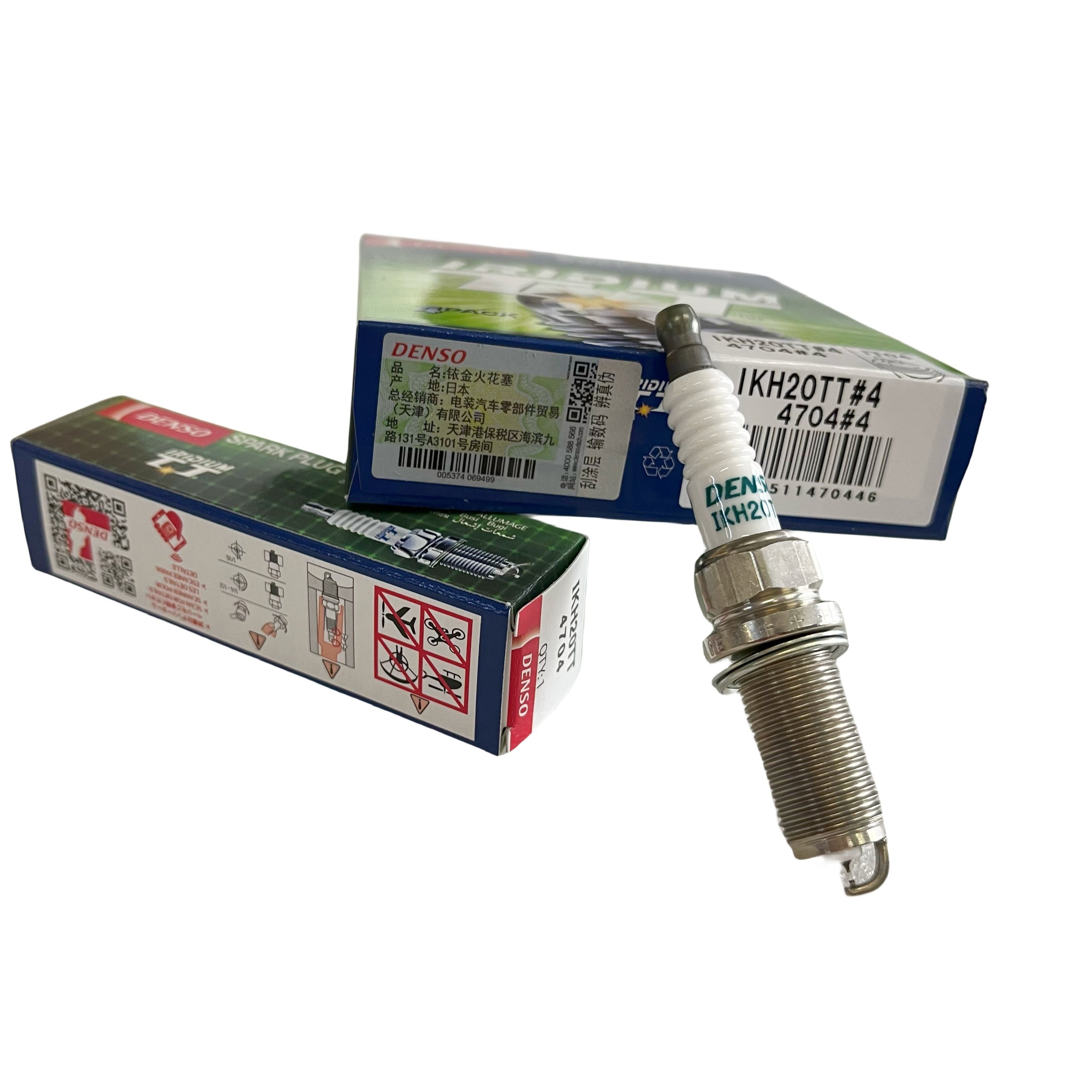 Original DENSO Iridium TT Spark Plug IKH20TT 4704 for Honda Lexus Mitsubishi Toyota Volvo 90919-01191 12290-RW0-003 267700-8470