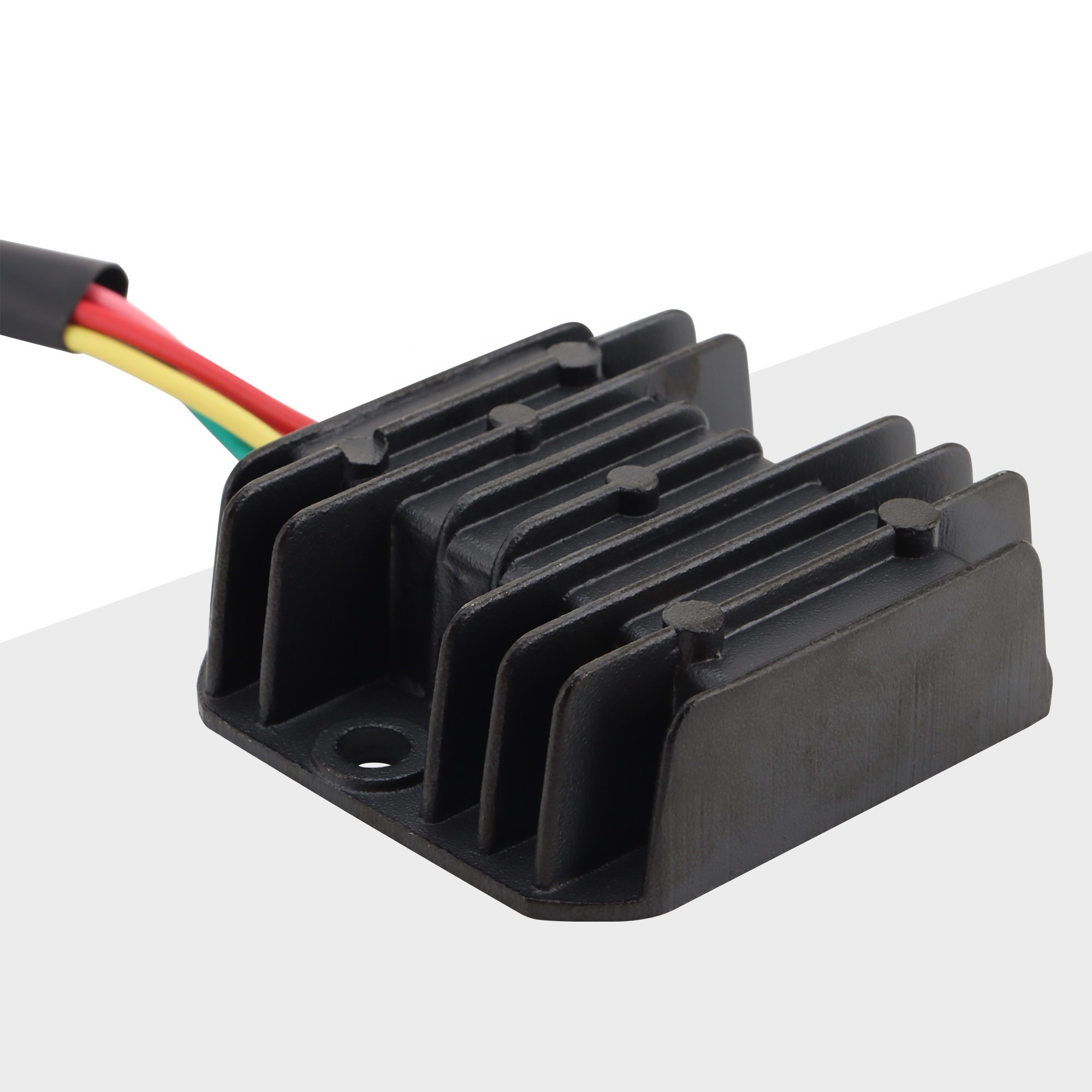 GOOFIT Motorcycle 4 Pin Voltage Regulator For GY6 150cc and CG 125cc 150cc 200cc 250cc Vertical Engine ATV Dirt Bike Go Kart