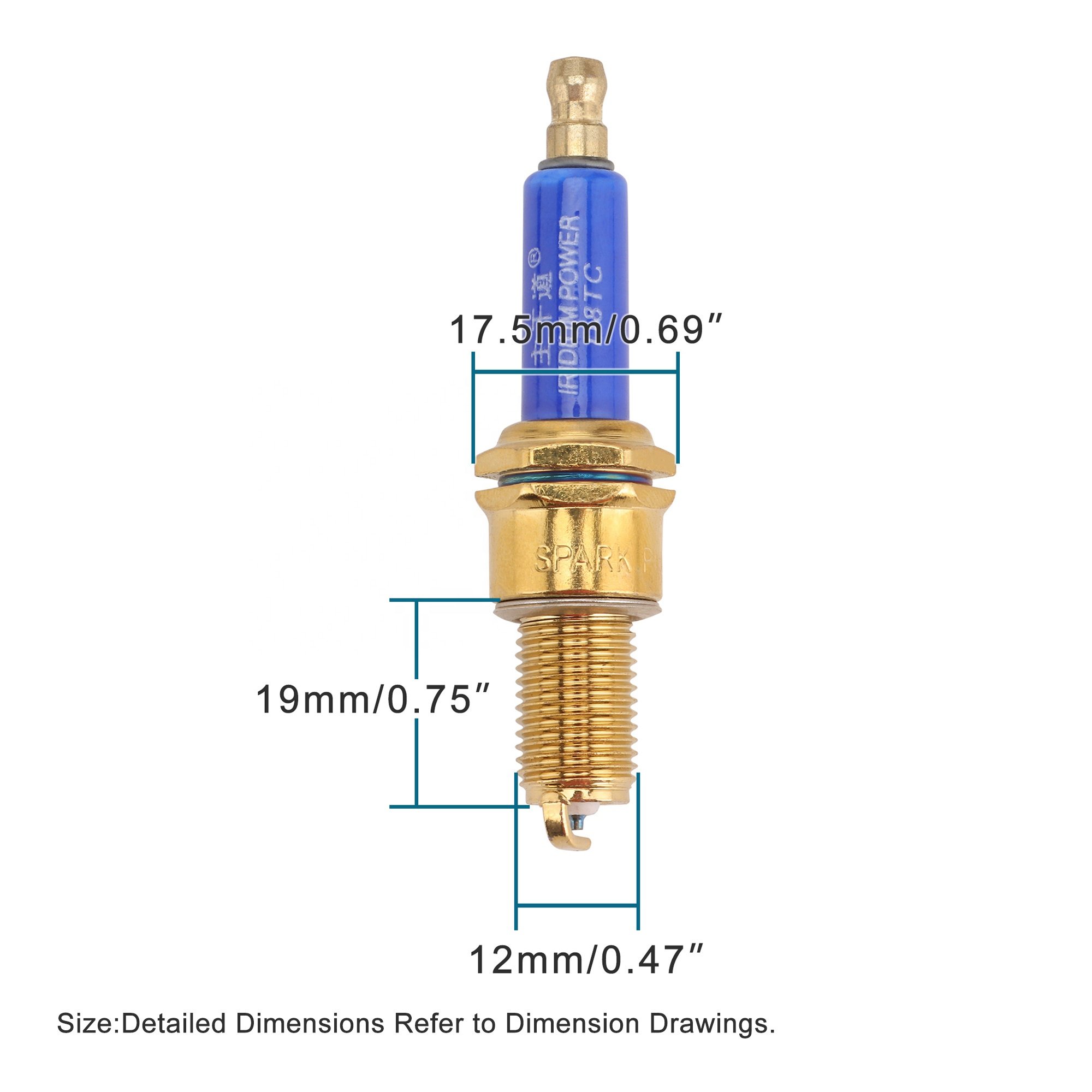 GOOFIT 4pcs/set Motorcycle D8TC Iridium Spark Plug Replacement For GY6 150cc 200cc 250cc Taotao Roketa ATV Dirt Bike Scooter