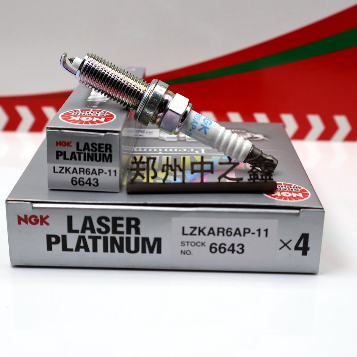 Genuine LZKAR6AP-11 6643 Original NGK single platinum spark plug