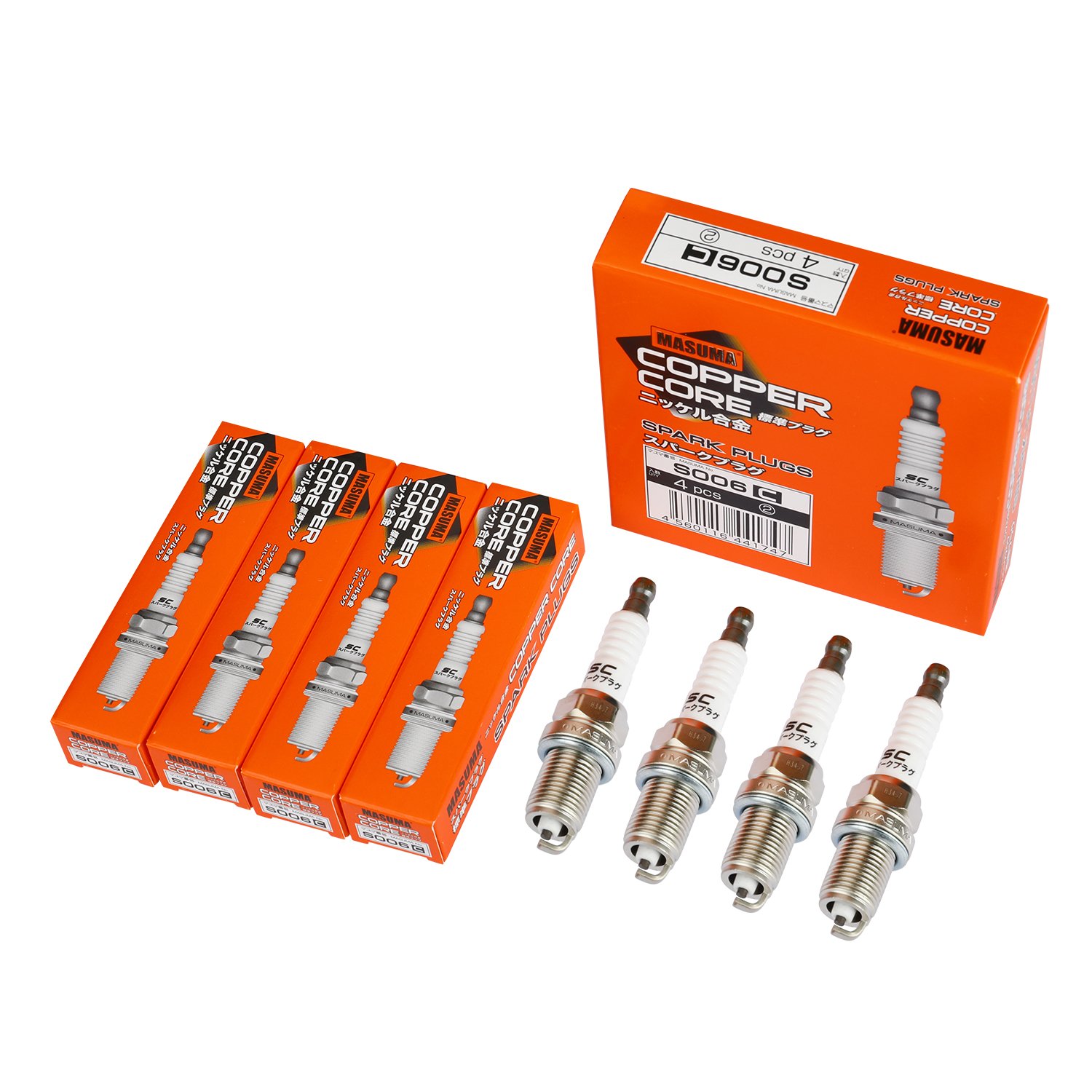S006C Japan MASUMA Nickle copper cheap spark plug for NGK BKR6E-11 2756 for DENSO K20PR-U11