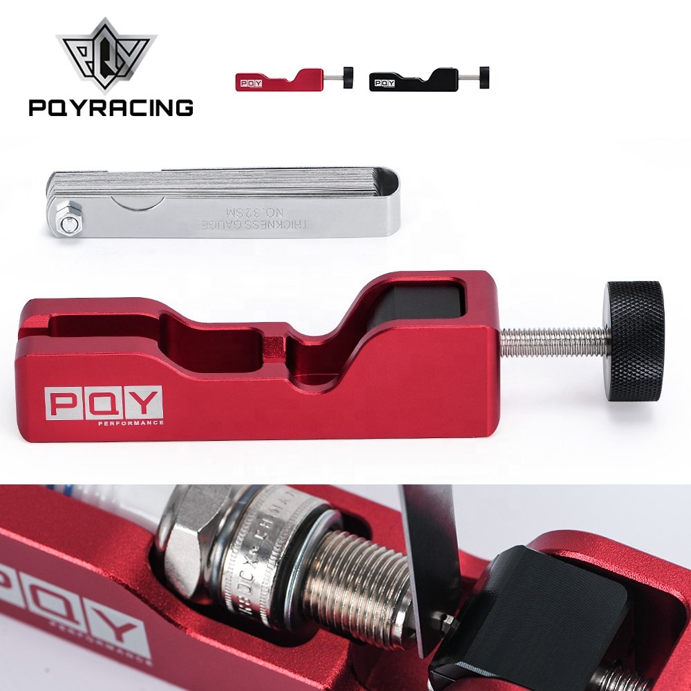 Spark Plug Gap Tool Electrode Compresses 10mm 12mm 14mm 16mm High Turbo Power Kit with 32-Blade Feeler Gauge 0.04-0.88mm