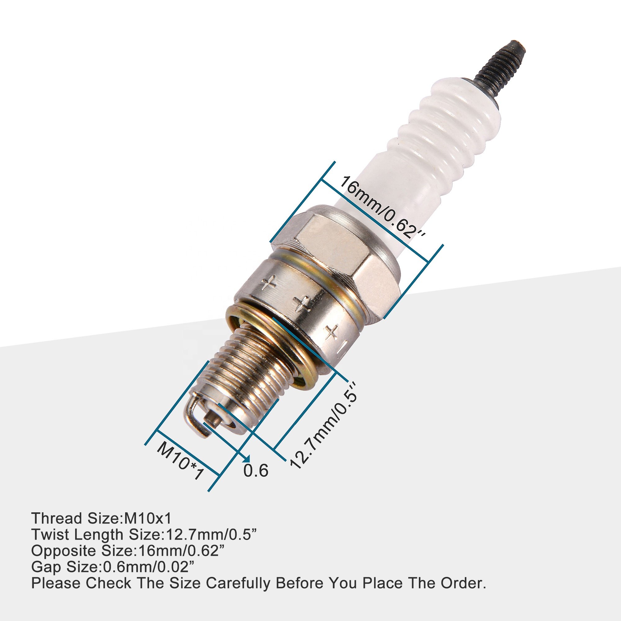 GOOFIT A7TC Spark Plug 4pcs/set Replacement For 110cc 125cc 140cc ATV Dirt Bike Go Kart Scooter