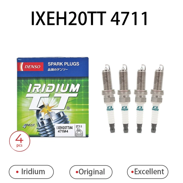 Auto Parts Orginal Japan Denso IIridium TT Spark Plug 4711 IXEH20TT For TOYOTA Car Engine Bujias De Autos