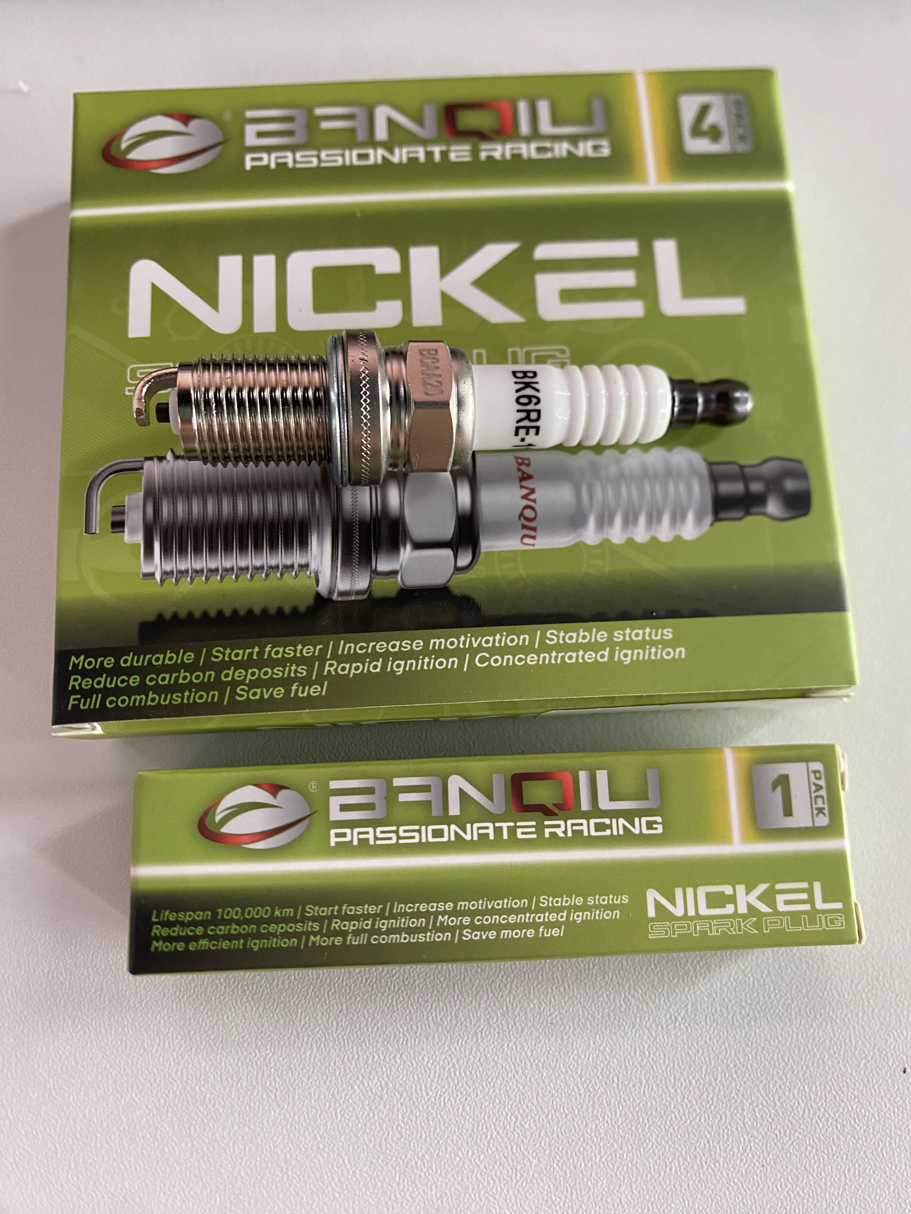 Factory price nickel copper NI-CU spark plug for 2756 BKR6E-11 1002 F7ltcr for Toyota Nissan Honda Hyundai BANQIU BK6RE-11
