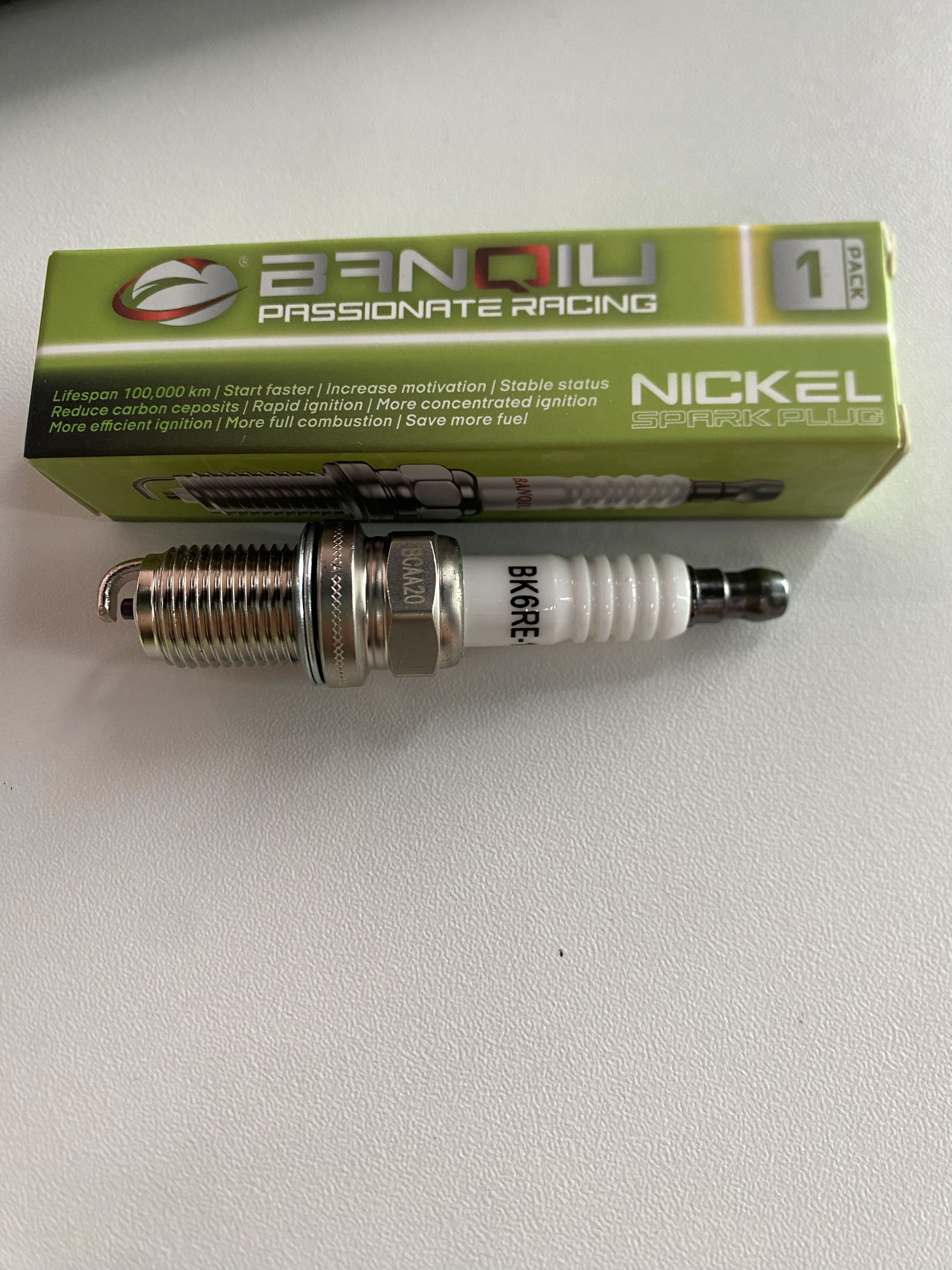 Factory price nickel copper NI-CU spark plug for 2756 BKR6E-11 1002 F7ltcr for Toyota Nissan Honda Hyundai BANQIU BK6RE-11