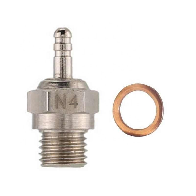 N3 N4 Spark Plug Heavy Duty Steel Glow Plug For HSP 70117 Vertex SH Nitro Engine Parts 1/10 1/8 RC Buggy Truck Repair Tool Parts