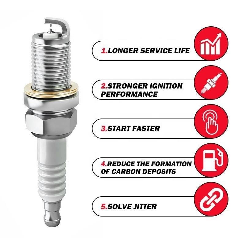 Hot Sale Auto double Iridium Spark Plug Bujia Car Spark Plug For Toyota Honda chevrolet audi dodge mercedes vw Ford