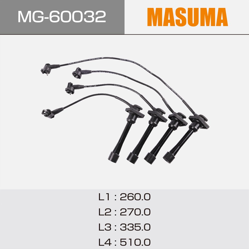MG-60032 MASUMA car wearing part alumina parts ceramic Spark Plug Cable 90919-22381 for TOYOTA CALDINA AT191G
