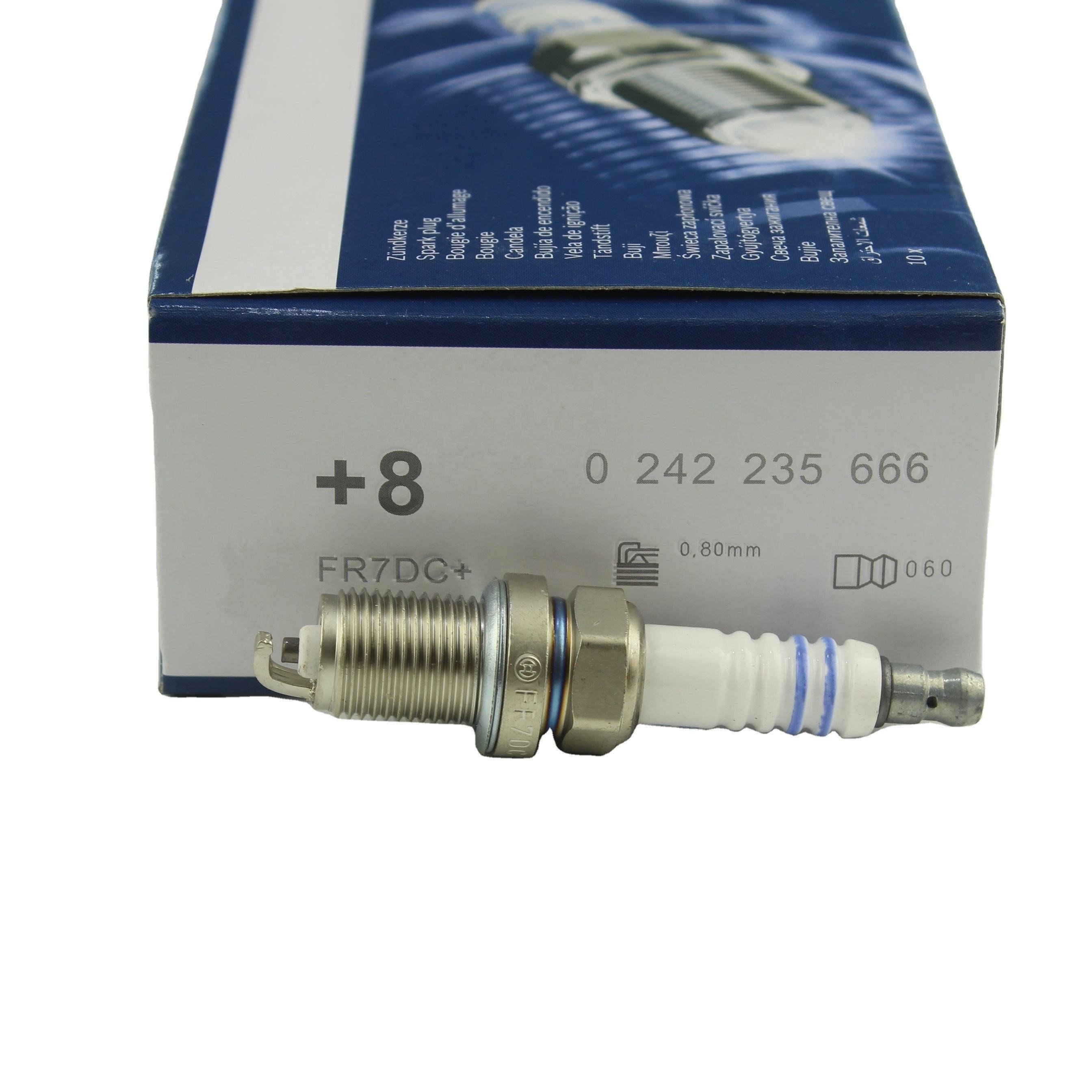 High Quality Auto Parts OEM +8 0242235666 FR7DC+ 10mm Socket Bujia Candles Car Engine Spark Plug