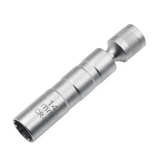 14/16 mm magnetic swivel spark plug socket set