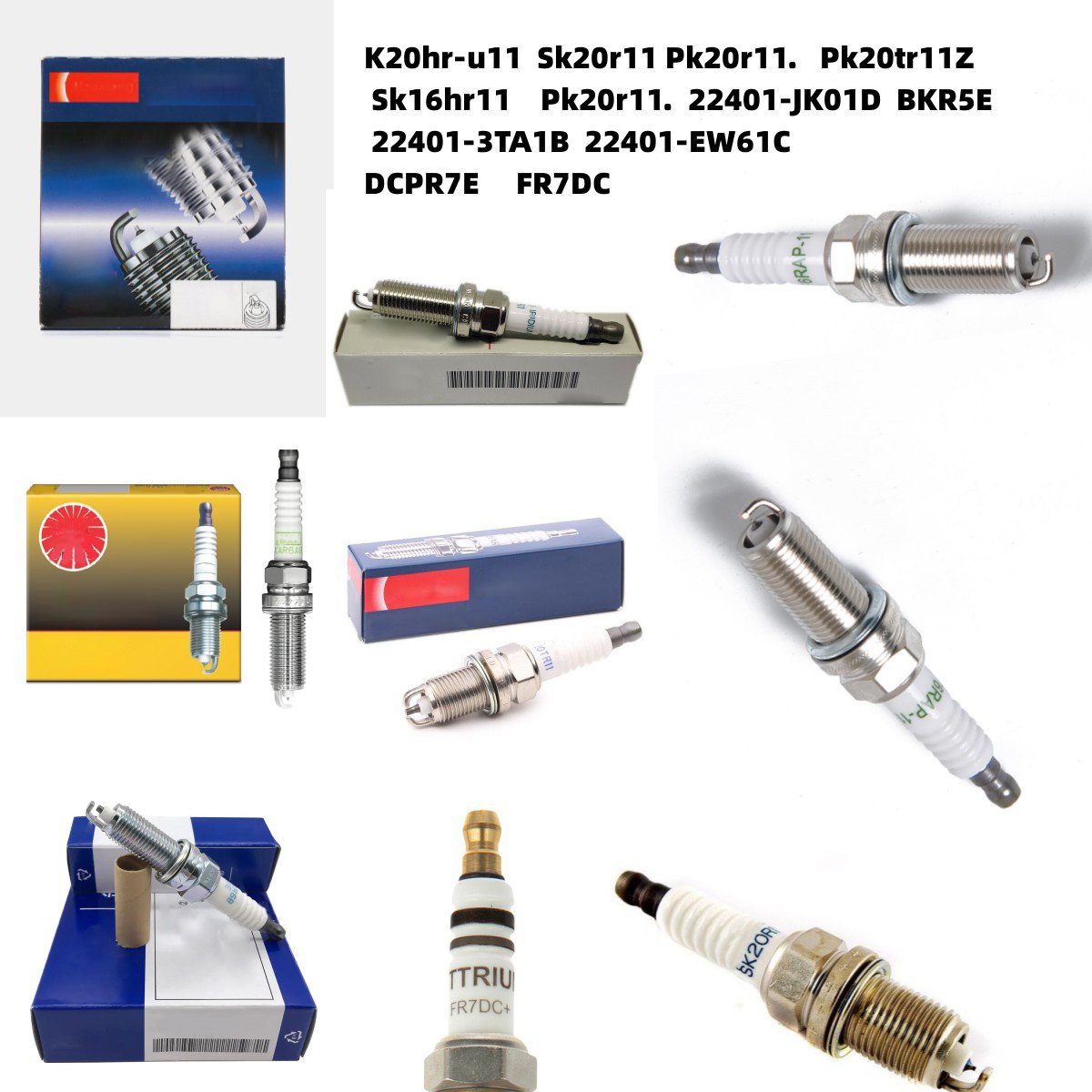 Factory Auto Resistor Iridium Platinum Bujias Spark Plugs For NgK DENSO Toyota Nissan Hyundai For Kia Mazda Ford Renault Peugeot
