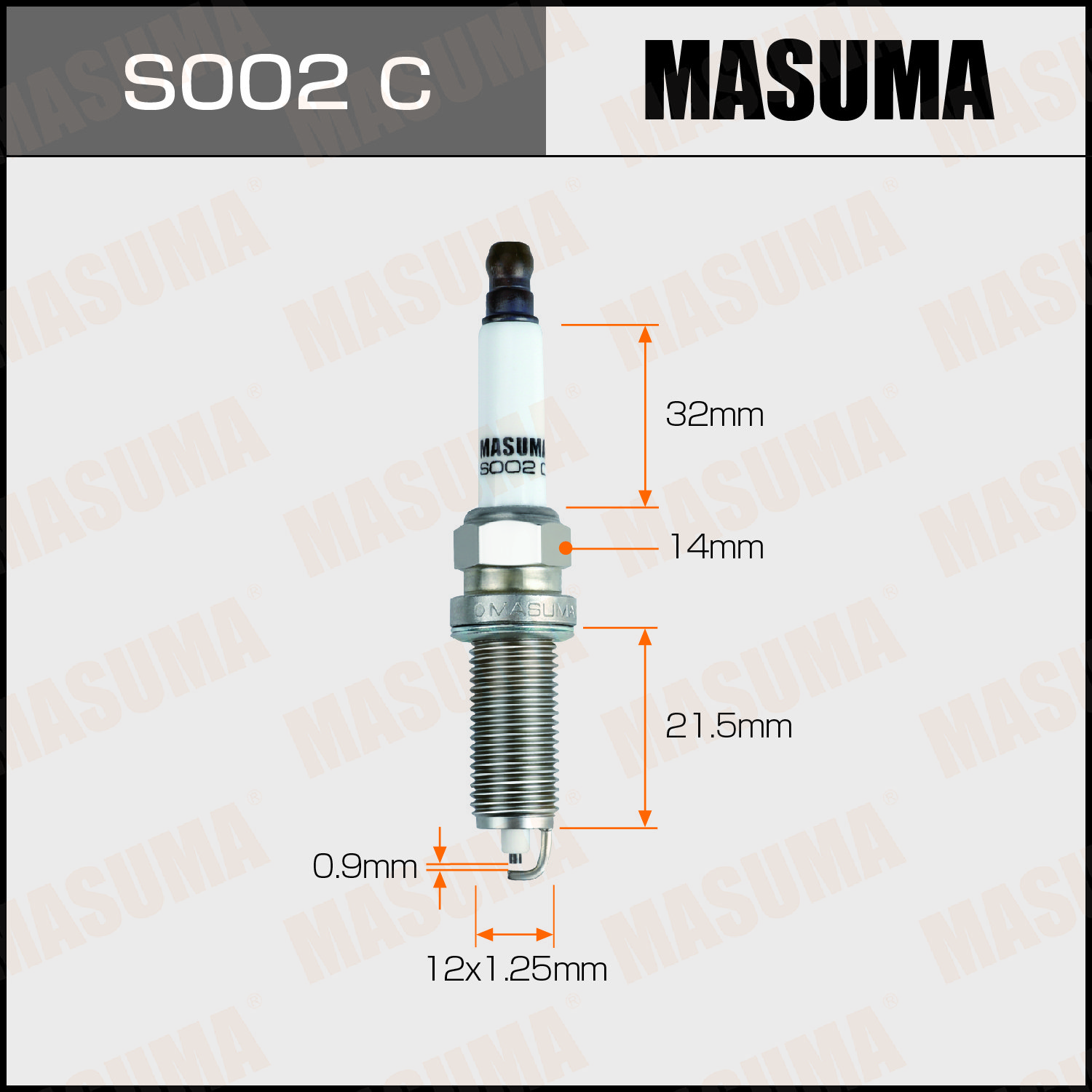 S002C MASUMA Auto Good Quality Spark plug for Toyota PRIUS LZKAR7A 1625935480 8671016890 8200322273