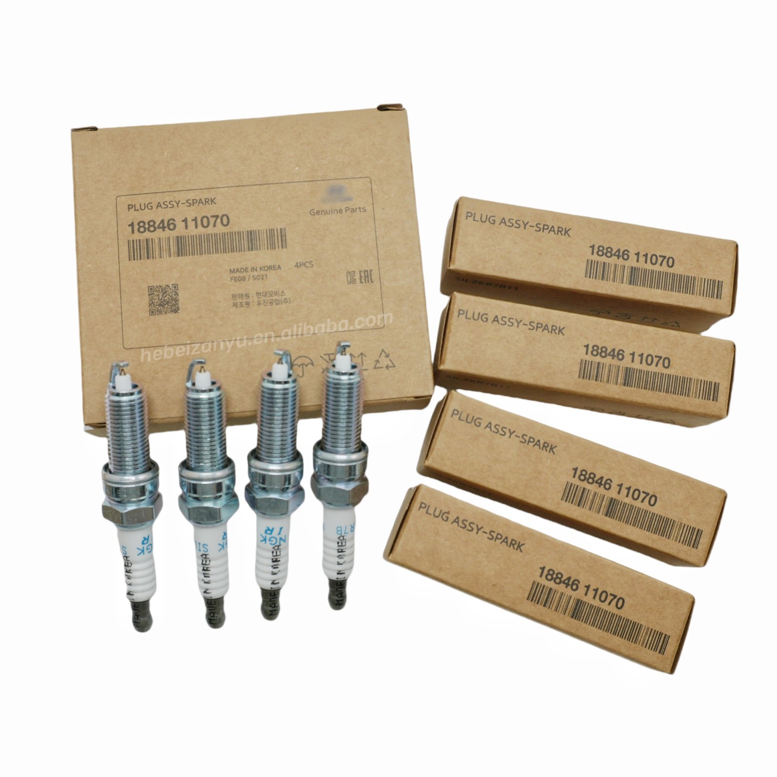 High quality wholesale Auto parts Iridium platinum nickel alloy spark plug 18846-11070 For Hyundai KIA 18846 11070
