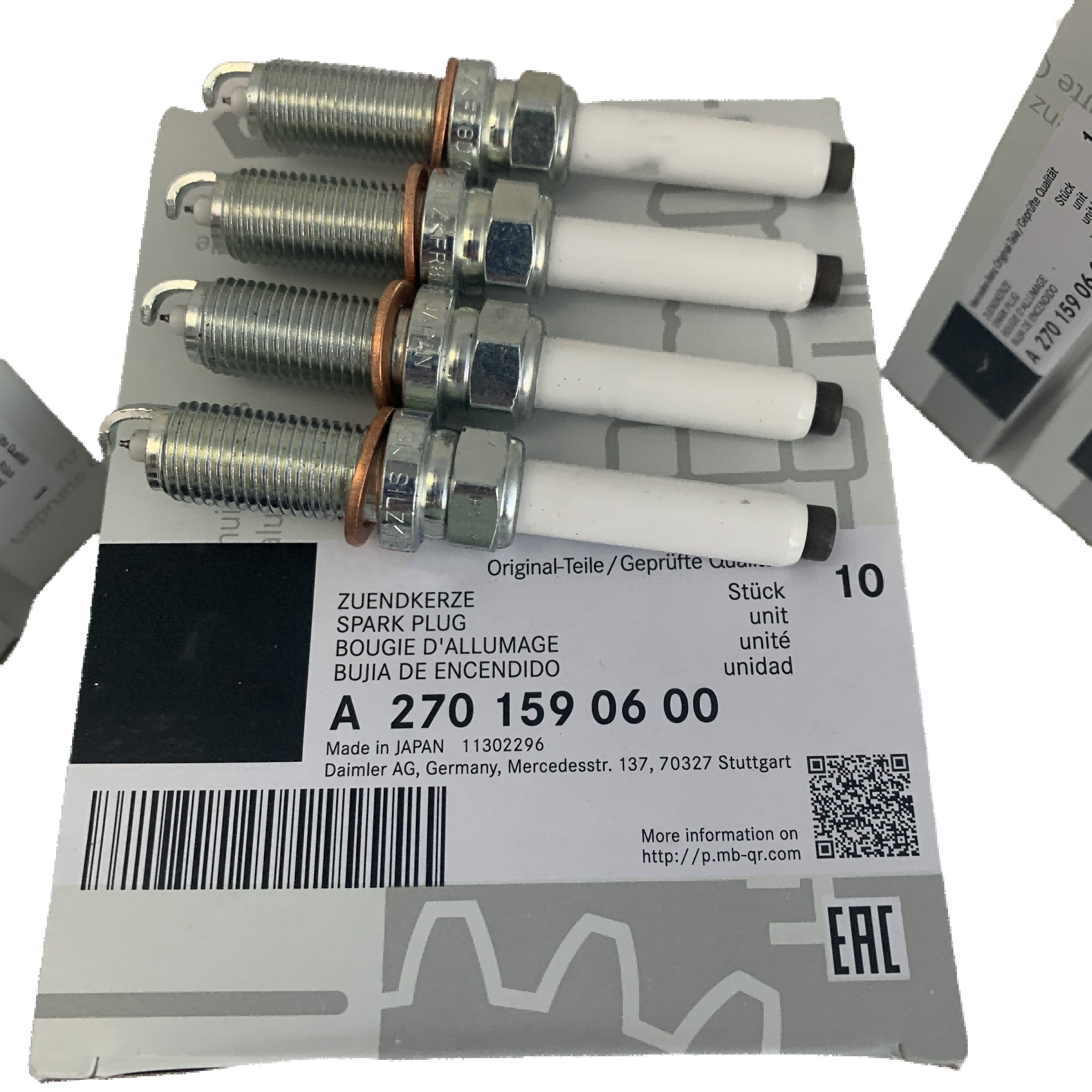 Top Quality Spark Plug A2701590600 A2701590700 for Mercedez-Benz Class E GLK 200 Genuine Iridium Platinum Spark Plug