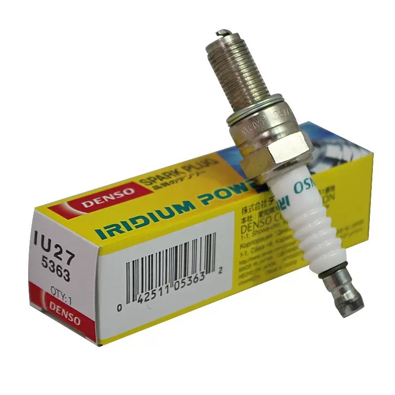 Denso Iridium Spark Plug 5363 IU27 OEM 99906910X9024, 670.4.023.1A, J4520IU27, 9900069835CR9, 9079320151 For BAJAJ BEAT , PULSAR