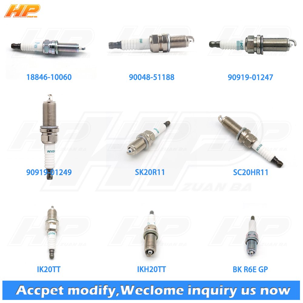 HPZUANBA 100% professional tested Iridium spark plugs OEM 90919-01210 SK20R11 For To-yota CEL-ICA C-oupe PR-ADO