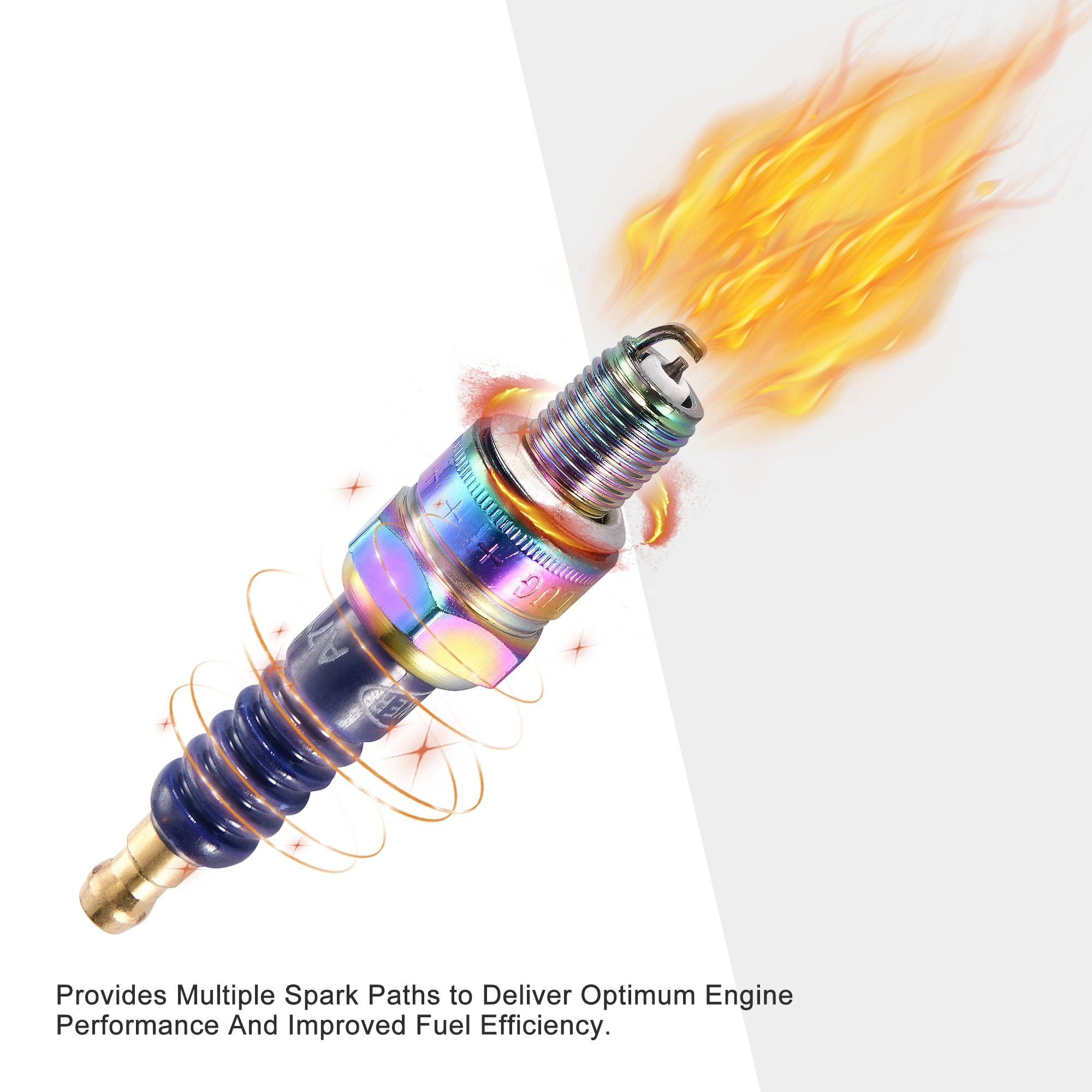 GOOFIT A7TC Motorcycle Spark Plug Replacement For 50cc 70cc 90cc 110cc ATV 150 Ignition Plug Moped Go Kart Scooter