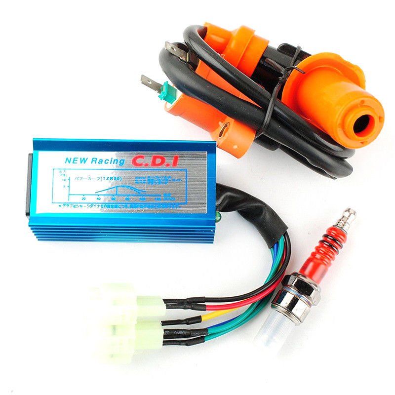 ATV Engine Parts Performance CDI IGNITION COIL SPARK PLUG Fit to GY6 50cc 125cc 150cc Scooter ATV GoKart
