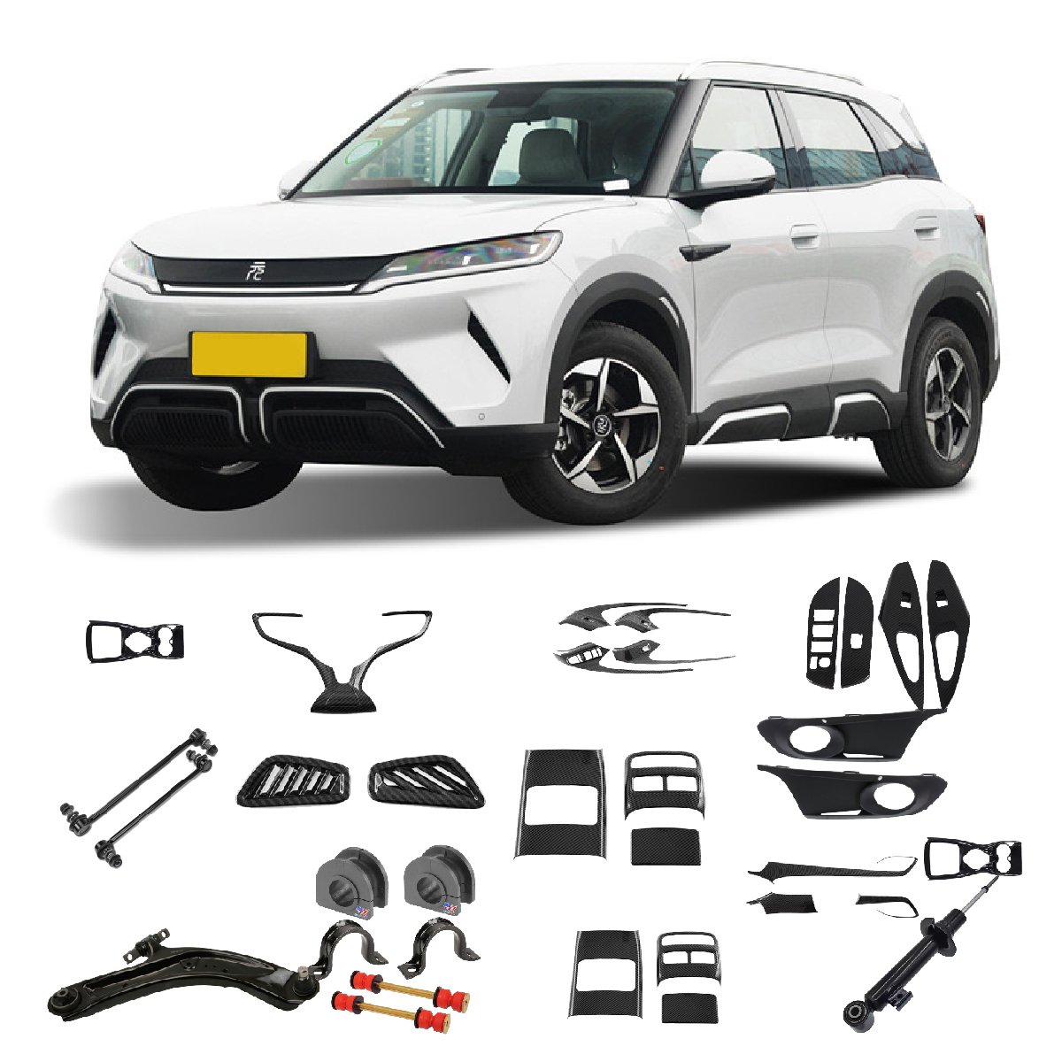 Universal Parts BYD Yuan UP Plus Pro Car Body Parts Central Console Trim Gear Switch Cover Dashboard Panel Trim for Car Repair