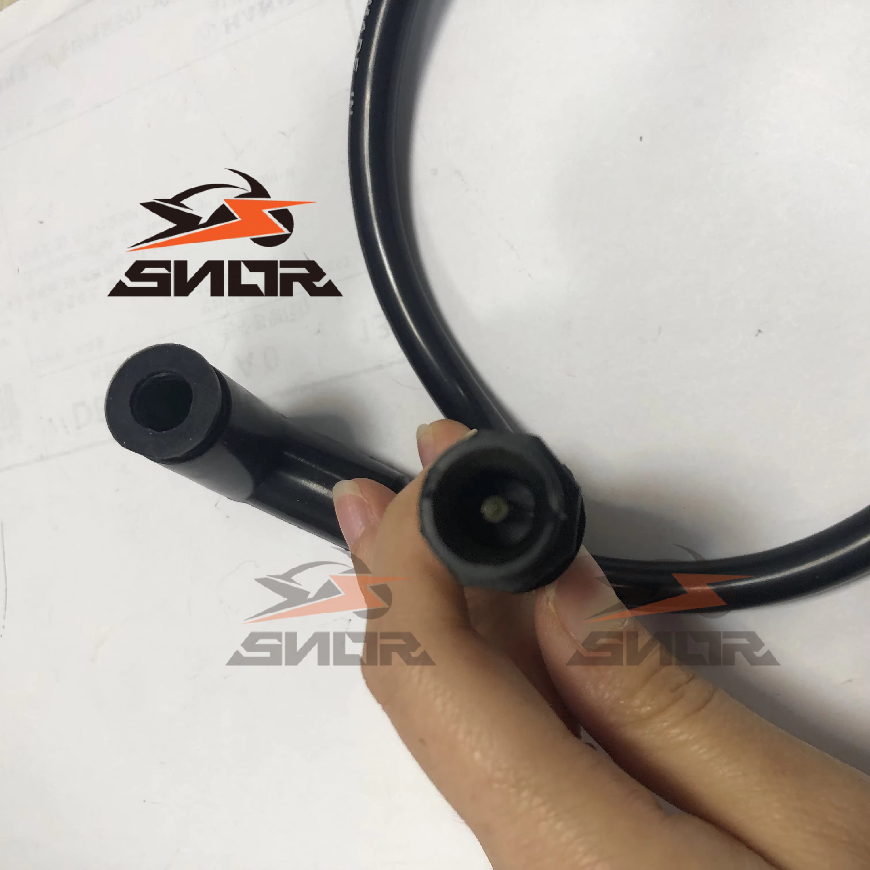 CNSNR Wholesale Motorcycle Engine Spark Plug Accessories Twin Core Silicone Plug Cord 8.8mm Dual Firing Path Wire Sets