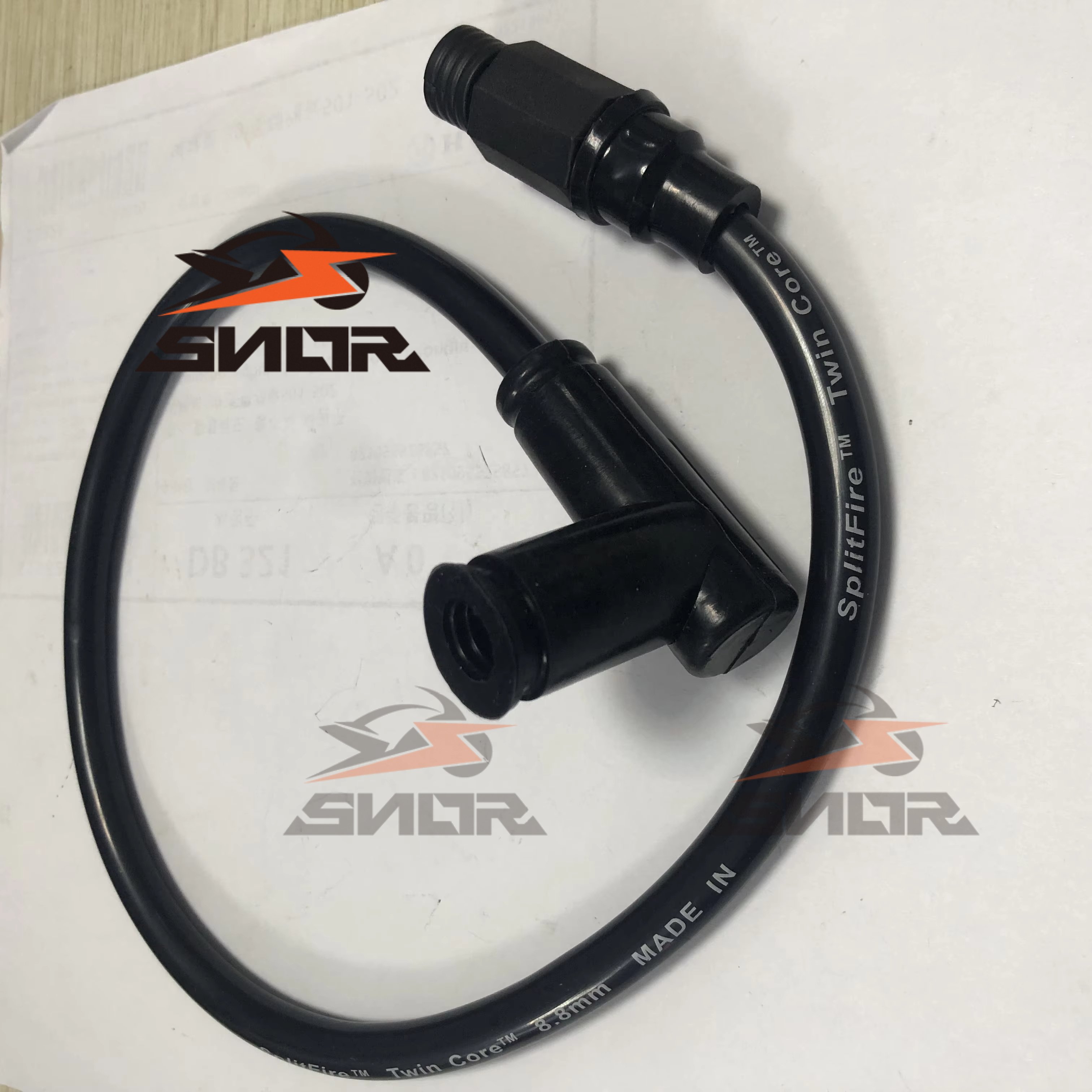CNSNR Wholesale Motorcycle Engine Spark Plug Accessories Twin Core Silicone Plug Cord 8.8mm Dual Firing Path Wire Sets