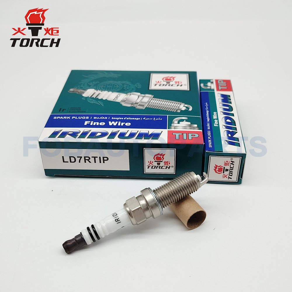 TORCH LD7RTIP Iridium Platinum Spark Plug Replace for NGK ILZKAR7A Spark Plug for NISSAN 22401-00Q0K RENAULT 224019133R