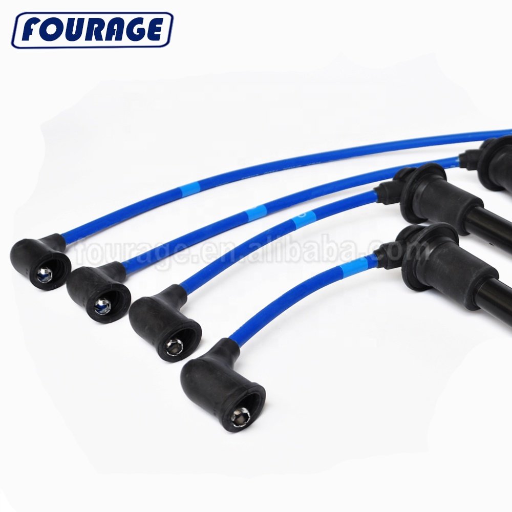 Auto Parts Spark Plug Wire Set Strength Enhancing Fiberglass Ignition Cable 9160 RC-ZE21 For Madza