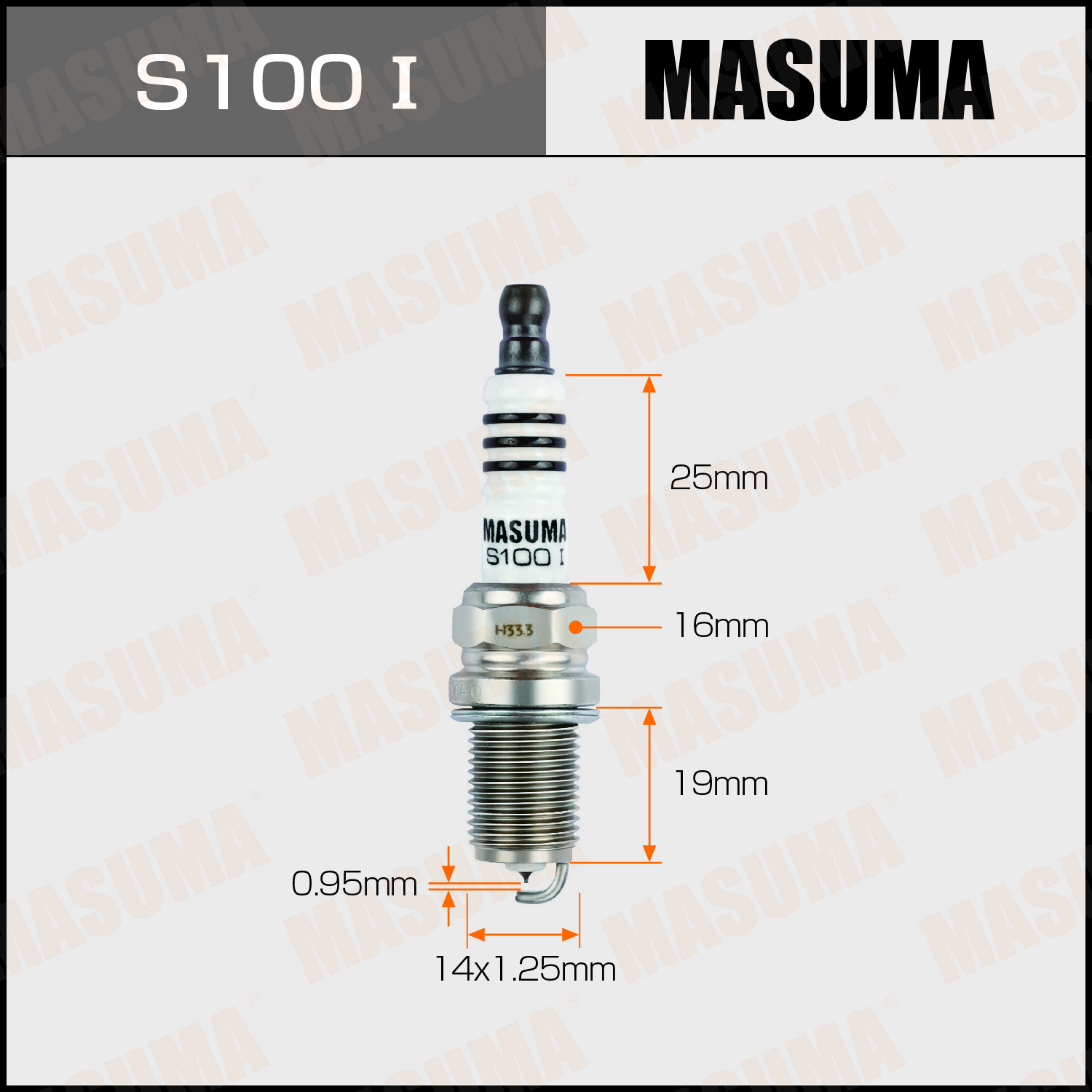MASUMA S100I Car Performance iridium Spark Plug for Kia Morning Mazda 2 3 Hyundai Sonata Tuscon Honda Civic