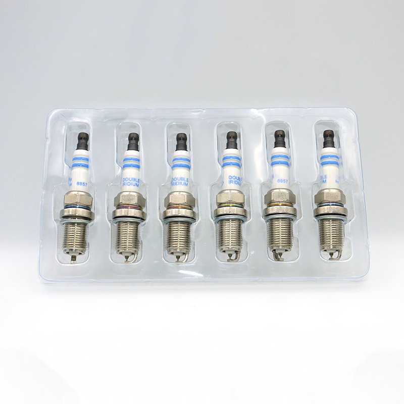 Auto bujias spark plug for Toyota Nissan Hyundai Honda Ford Car double iridium spark plug R6 6857 PLUGS