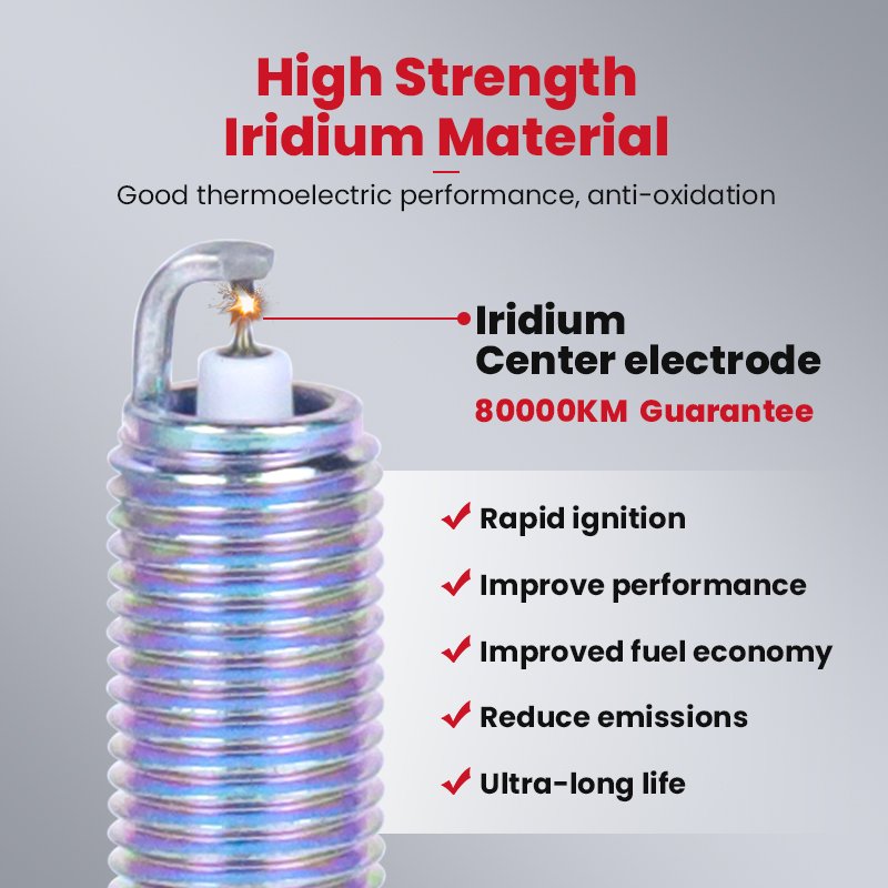 High quality Spark plug manufacture DILKAR6A-11 Iridium spark plug 22401-JA01B for Sentra X-Trail Altima Teana car spark plugs