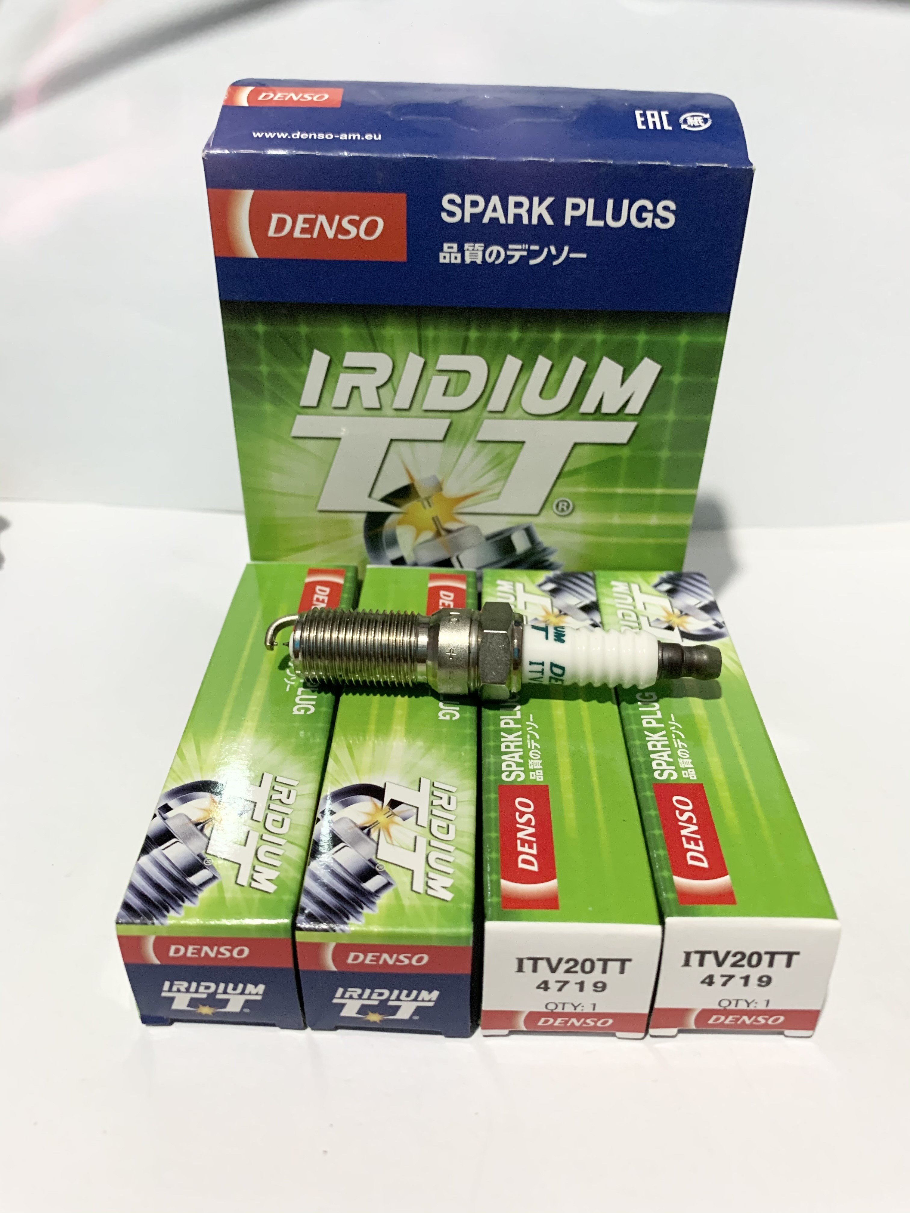 Bujias De Autos DENSO Original Candle 4719 ITV20TT OEM 12622561, 1202935, 1M5O12405CA Cross Use NGK 90117, CHAMPION CET17P
