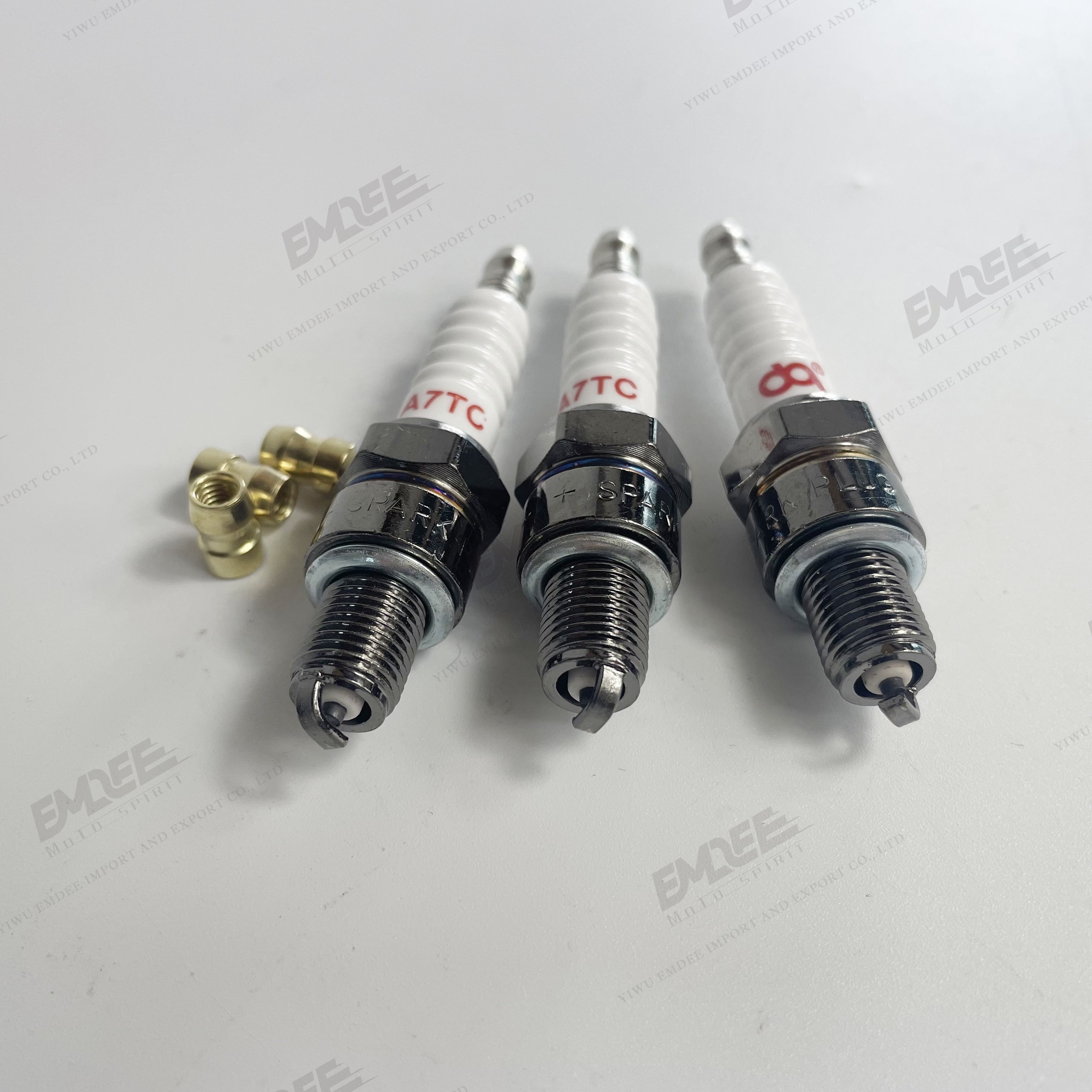 Motorcycle Parts High Quality Ignition System Spark Plug A7TC Black Nickel Red Marking Factory Direct Wholesale