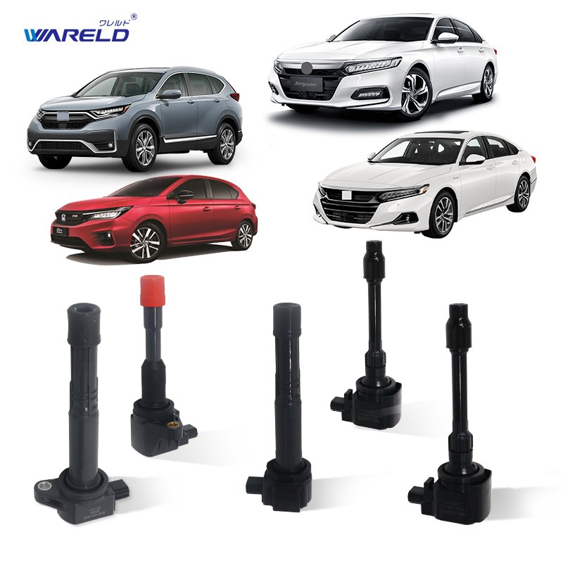 HIGH QUALITY Car Engine Fuel Injector Spark Plug Ignition Coil Turbo Fuel Pump Solenoid Valve For Honda FIT
