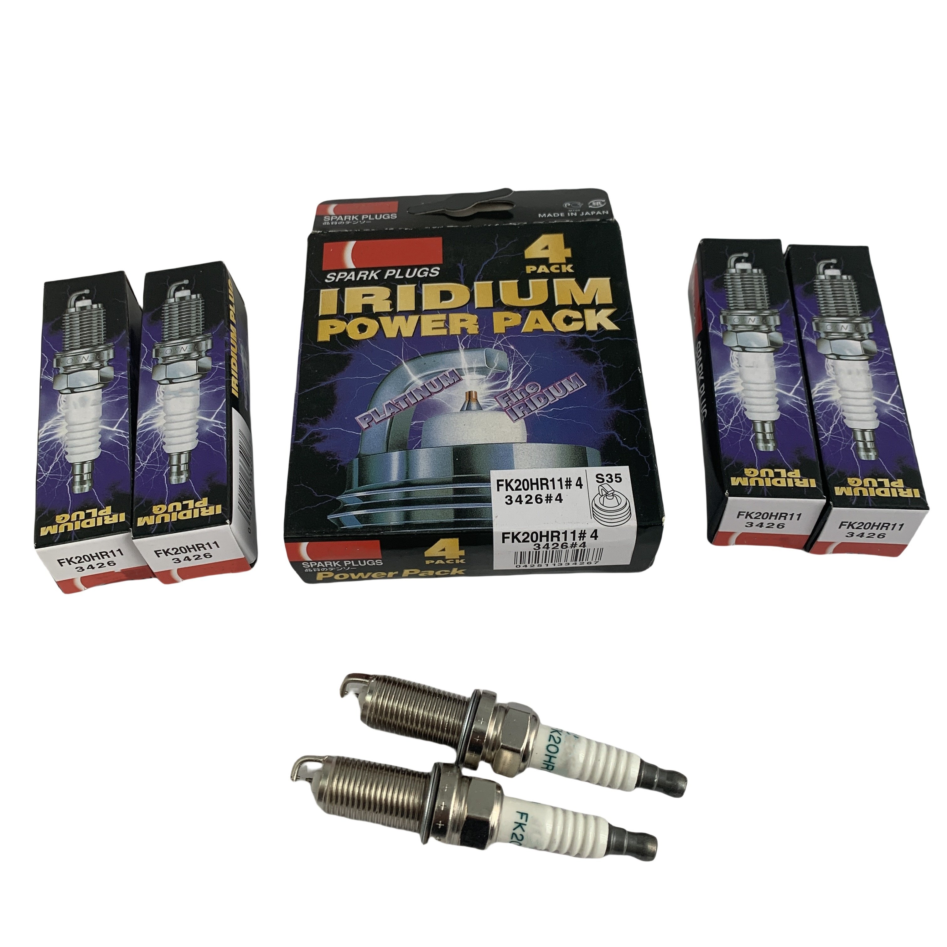 Auto Parts Orginal Iridium platinum Spark Plug 3426 FK20HR11 For HONDA INSIGHT Hyundai ROHENS COUPE denso power pack