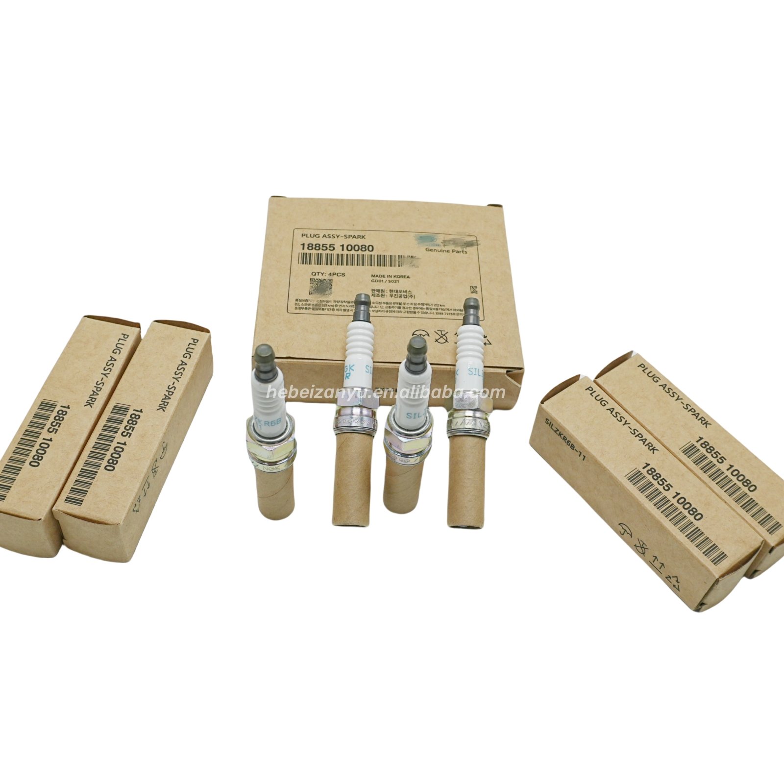 18855-10080 High quality spark plug factory wholesale price For Korean car Hyundai Kia 1885510080
