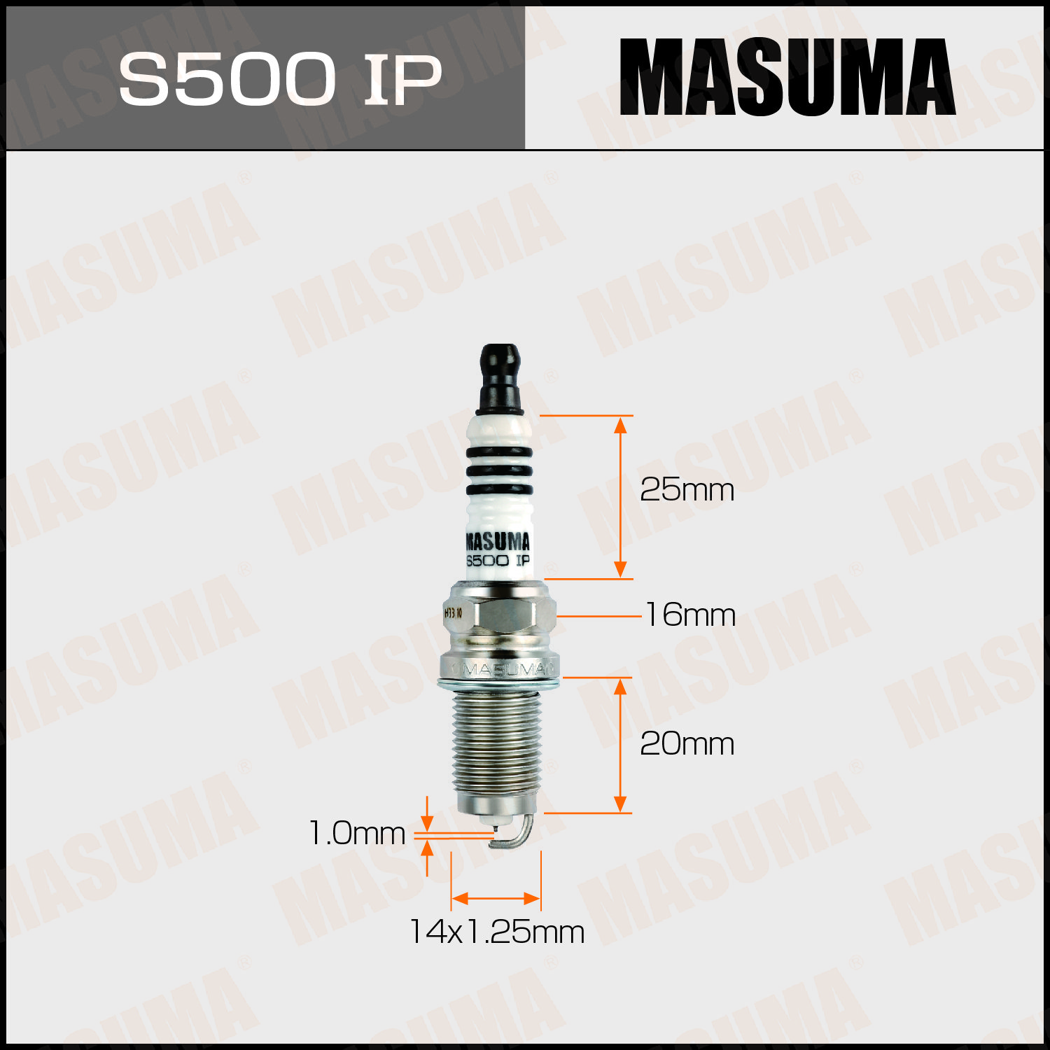 MASUMA S500IP hot sale Auto engine Iridium Platinum Spark Plug 9807B-5615W 9807B5617P for HONDA CIVIC SKODA VOLKSWAGEN