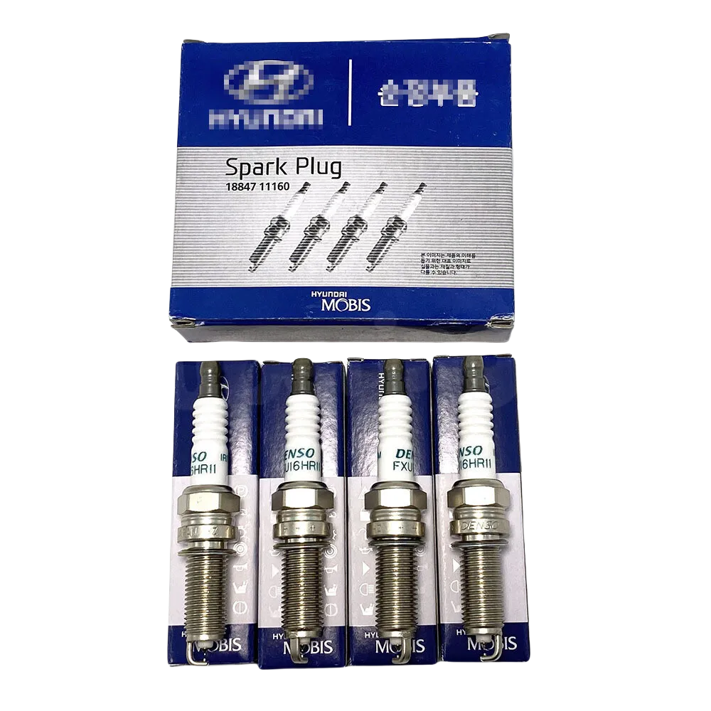 Genuine 4PCS Iridium Denso SPARK PLUG 1884711160 18847-11160 for HYUNDAI KIA Sonata Tucson Optima Sorento