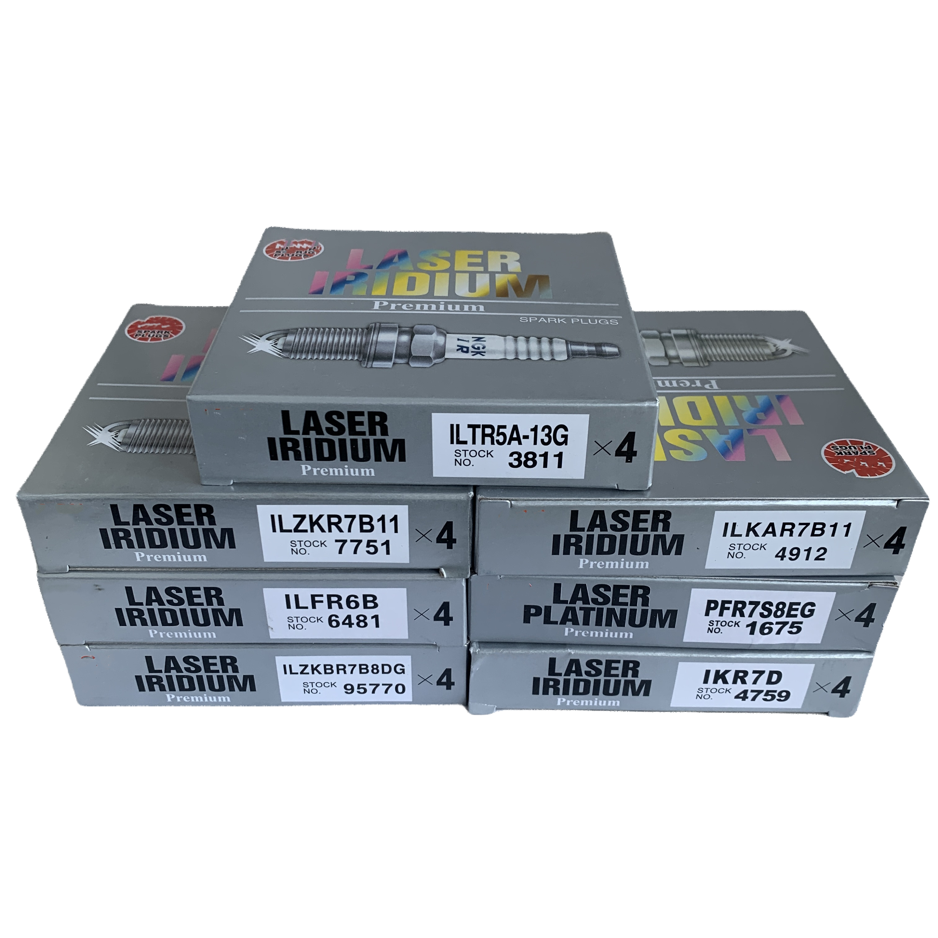 Genuine 4Pcs Laser Platinum Spark Plug PFR7S8EG 1675 For Audi A4 A5 TT Passat Golf JETTA NGK candle