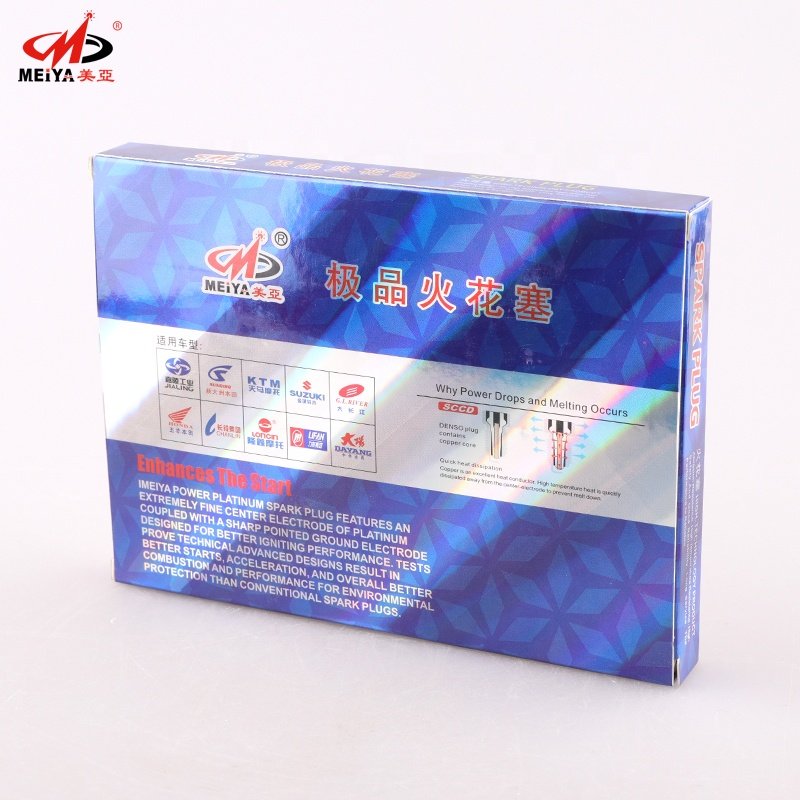 D8TC MEIYA Motorcycle spark plugs motorcycle Spare Parts and Accessories Factory direct sale price Isostatic ceramics