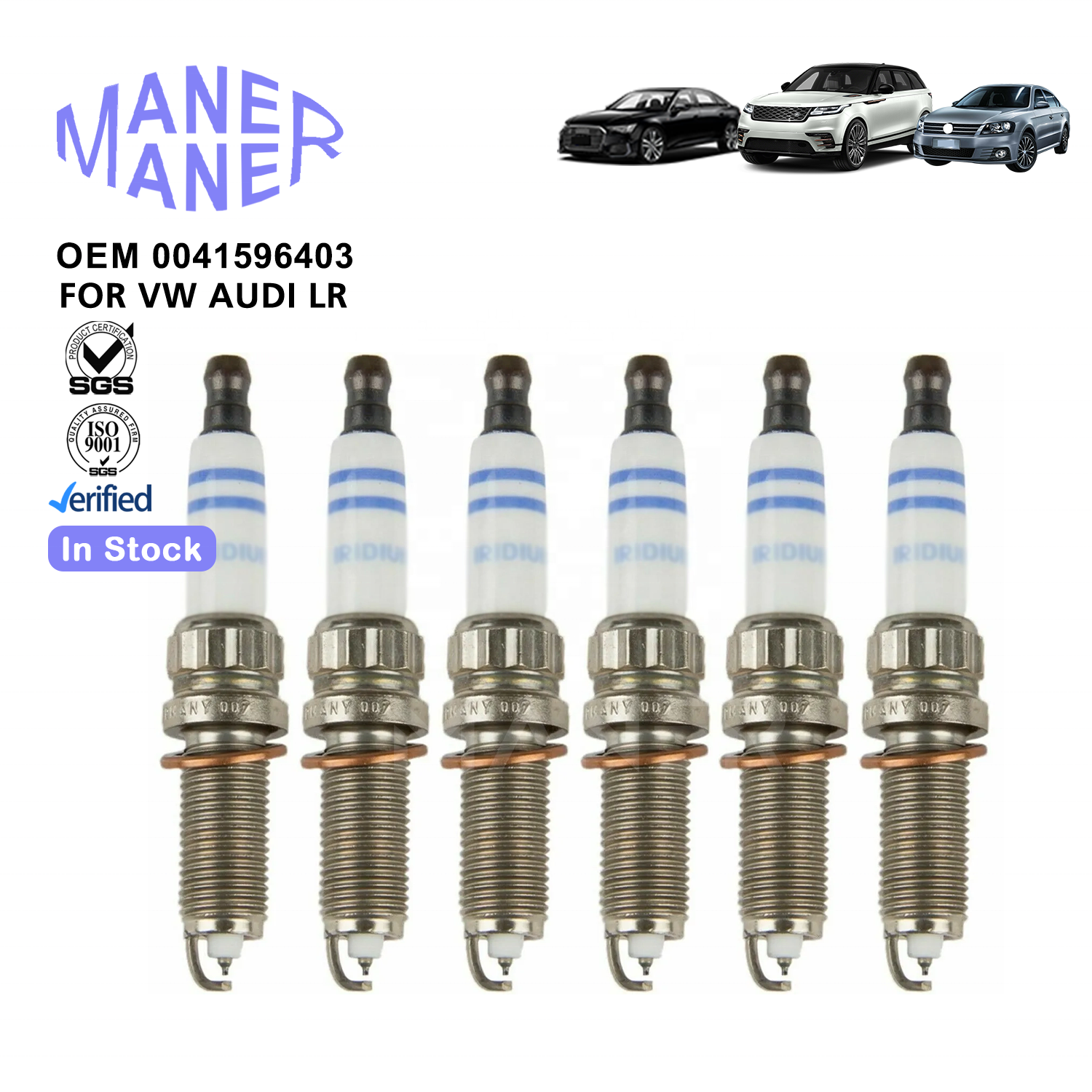 MANER Auto Engine Systems 0041596403 A0041596403 manufacture well made Spark Plugs For BMW X3 328i 128i 3.0L 528i BENZ