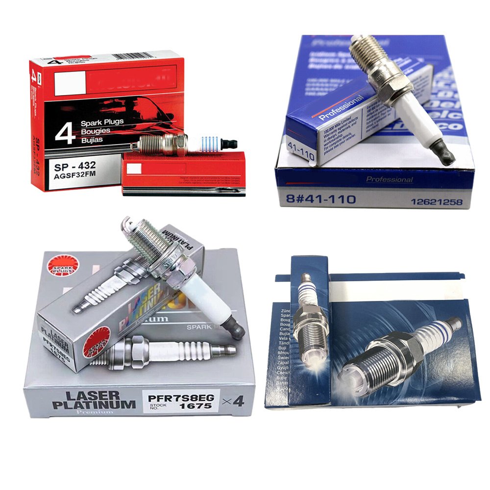 Spark Plugs OEM BKUR6ET-10 BKR6EKUB PFR6Q 0241235747 BKR8EQUA Fits For Vw 1.8T 2.0T NGK Spark Plugs