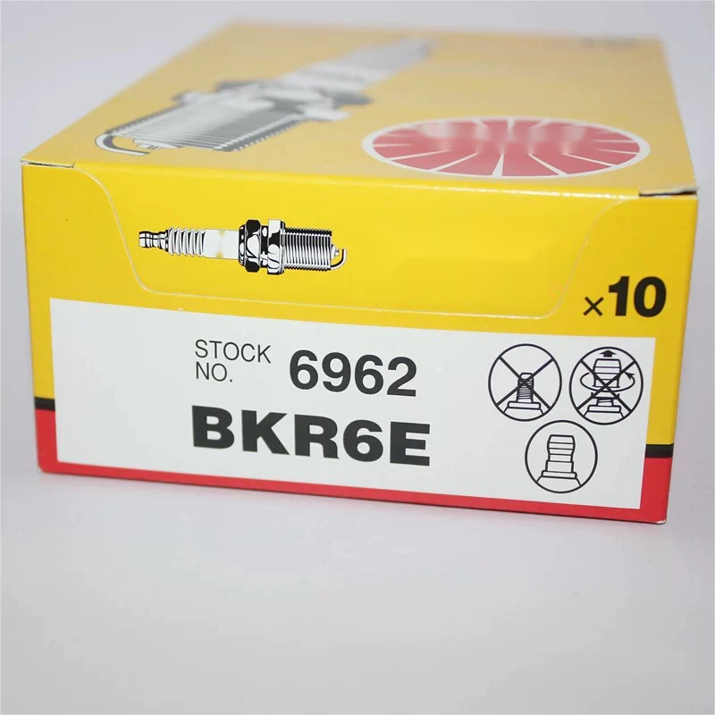 YPC35 Set of 4 Genuine For NGK 6962 Spark Plug V-Power BKR6E 6962 spark plug