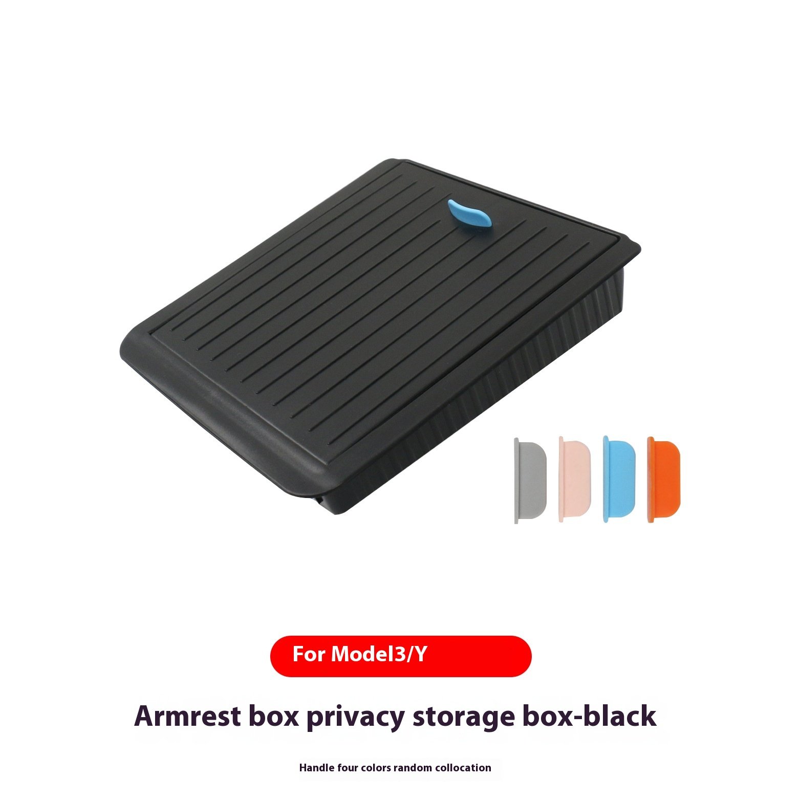 Front Armrest Box for Tesla Model Y3 ABS Privacy Central Control Storage Box with Magnetic Hidden Storage Restoration Features