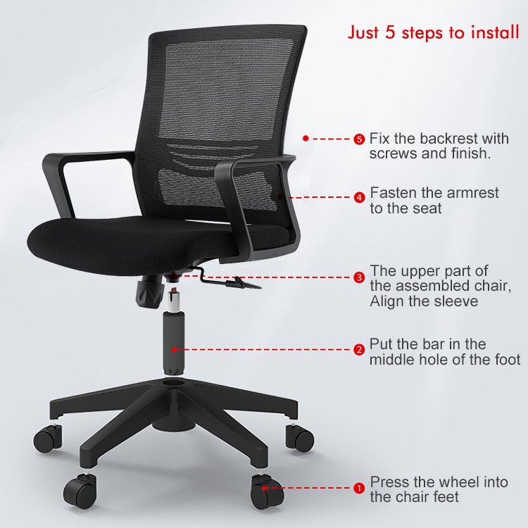 Luxury Black Racing Office Chair Comfortable boss Reclining Swivel Chair Executive Mesh Ergonomic Office Chair