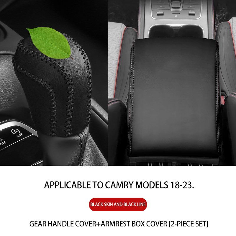 Hot-selling Leather Hand-sewn Shift Handle Cover 06-23 Toyota New Camry Gear Sleeve Gear Sleeve