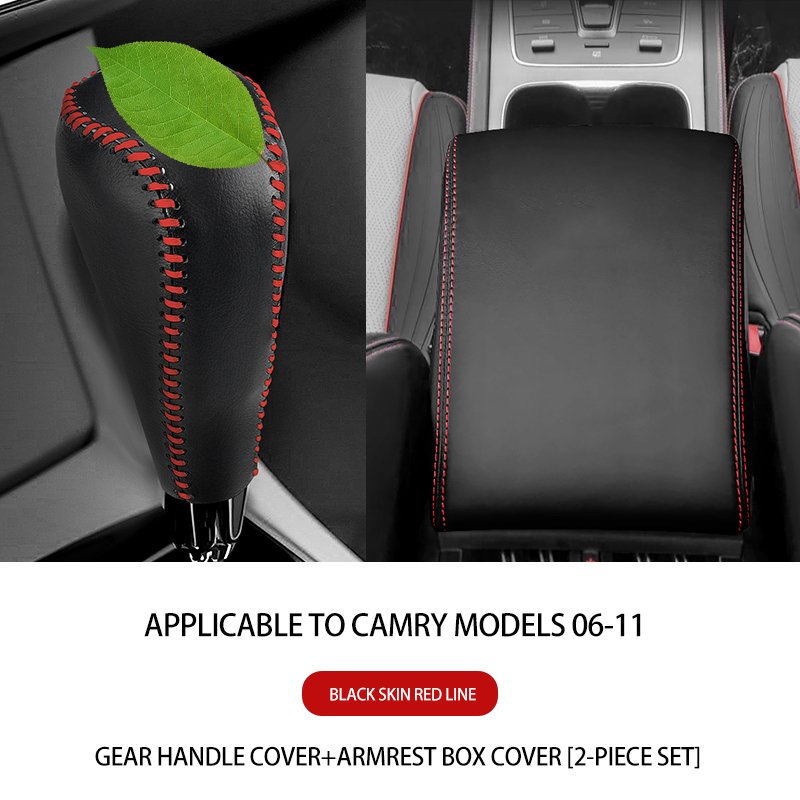 Hot-selling Leather Hand-sewn Shift Handle Cover 06-23 Toyota New Camry Gear Sleeve Gear Sleeve