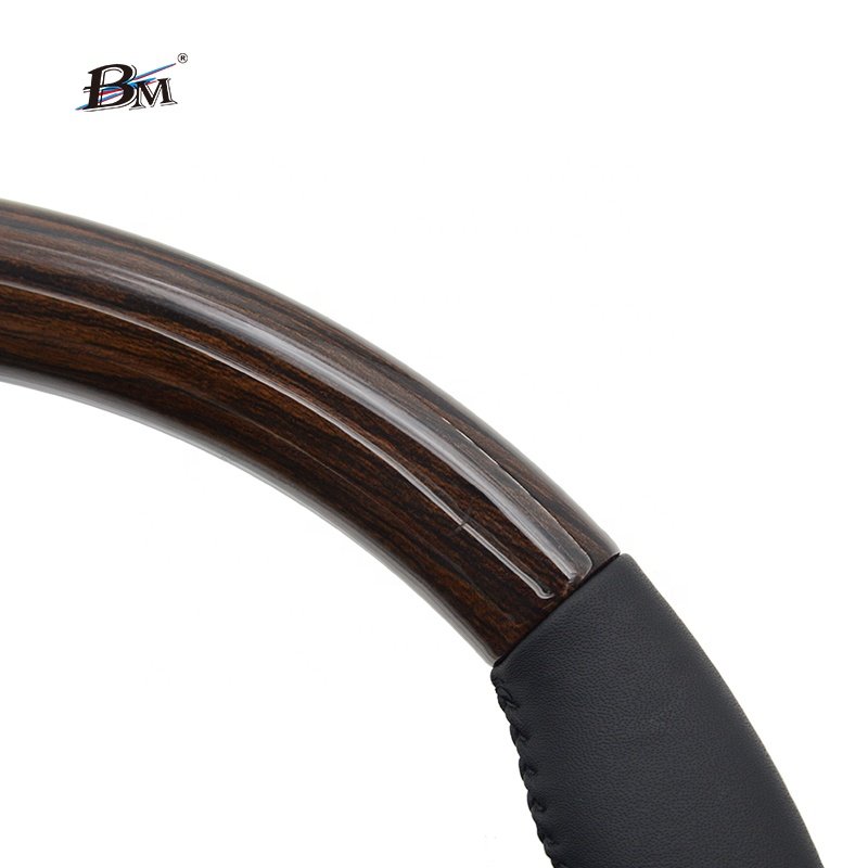 Upgrade For Toyota HILUX REVO 2016 2017 2018 2019 2020 2021 2022 2023-UP Peach Wood Leather Car Sport Style Steering Wheel