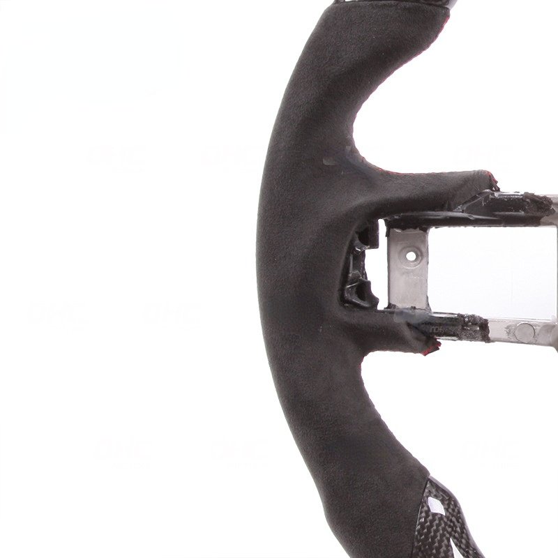 Suitable for 15-22 Mustang carbon fiber left and right suede car modified steering wheel