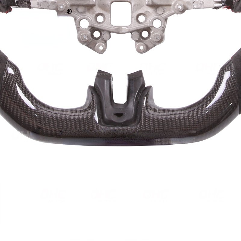 Suitable for 15-22 Mustang carbon fiber left and right suede car modified steering wheel